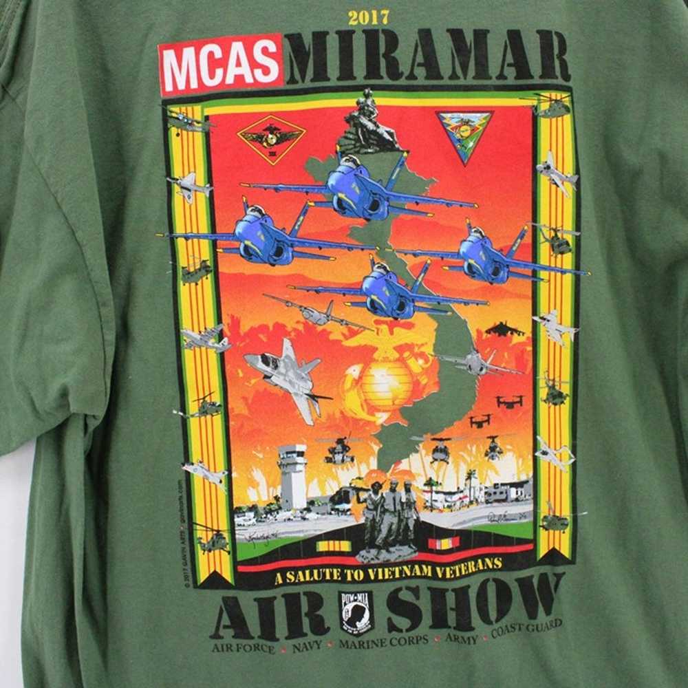 Vintage Gildan Shirt Mens Green San Diego MCAS Ai… - image 8