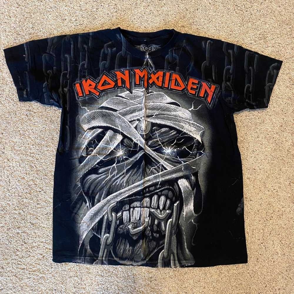 Iron Maiden Powerslave TShirt All over graphic Ro… - image 1