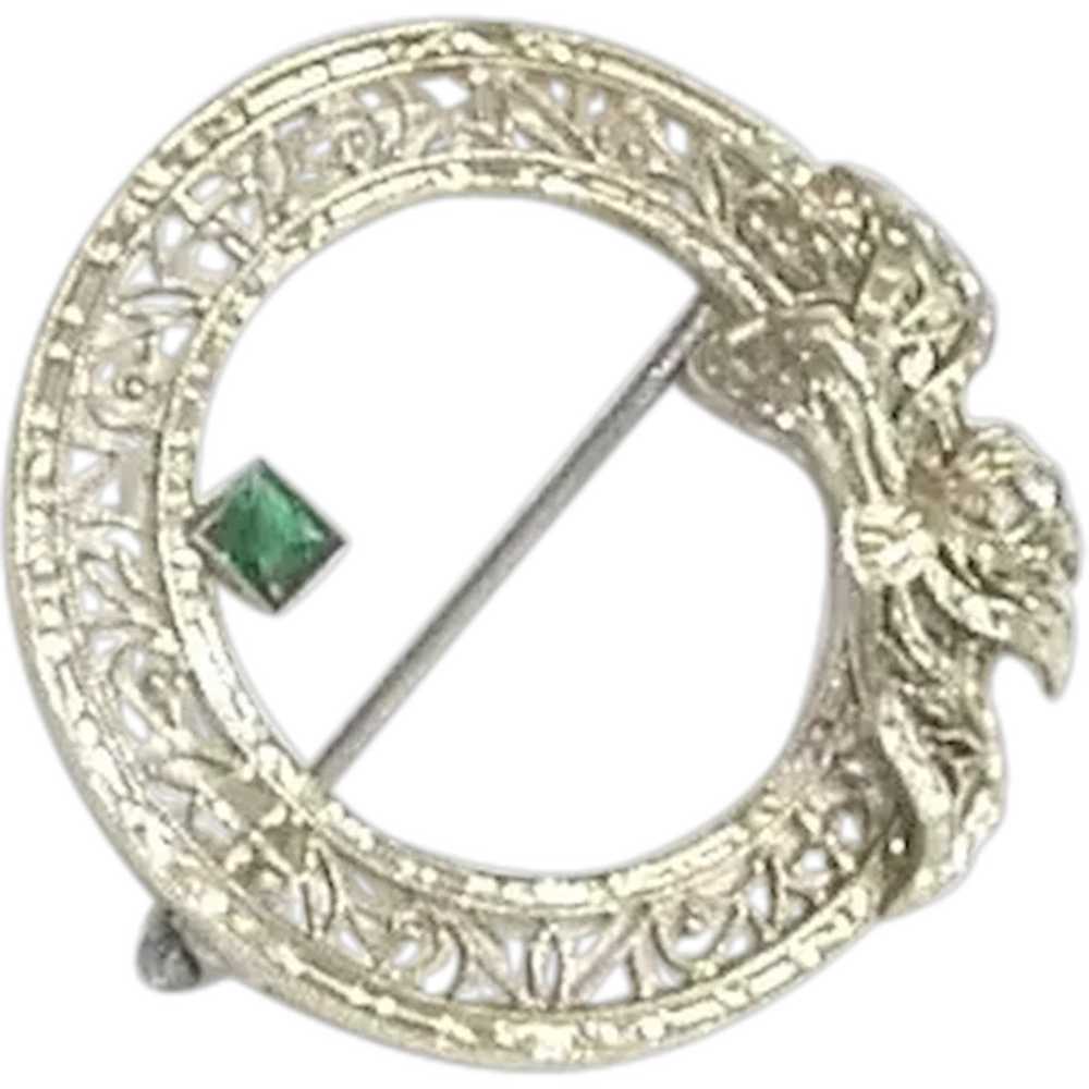 Vintage Krementz Filigree Pin/Brooch - image 1