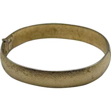 Vintage Monet Brushed Gold Bangle Bracelet