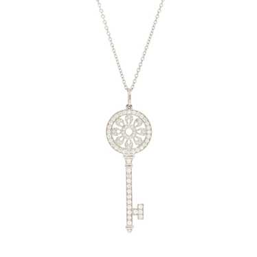 Tiffany Petals Key Pendant Necklace - image 1