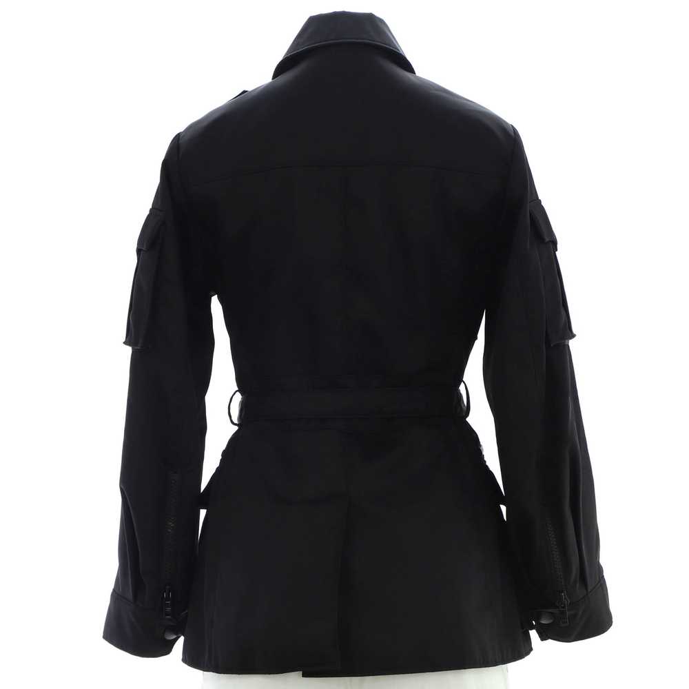 PRADA Women's Military Belted Zip Jacket Nylon - image 2