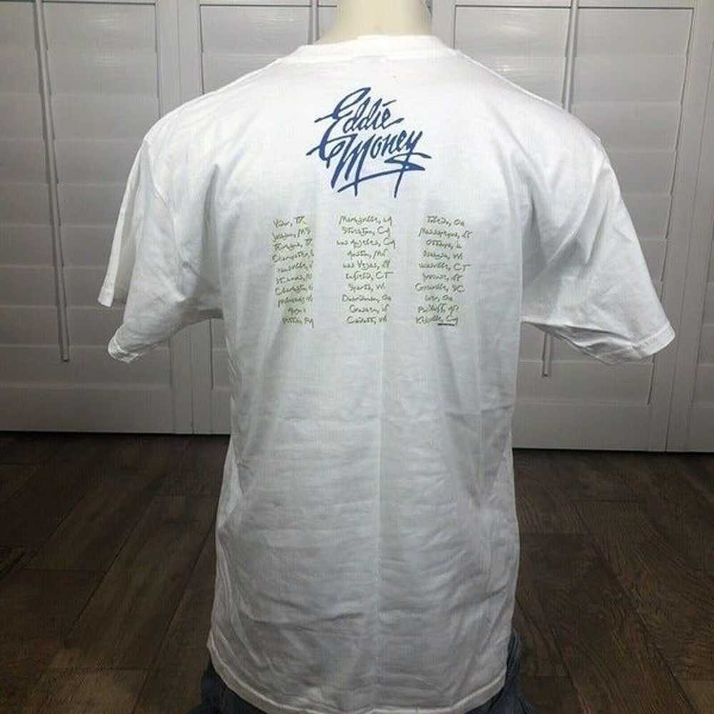 Vtg Y2K Eddie Money Concert T Shirt XL 2003 Doubl… - image 4