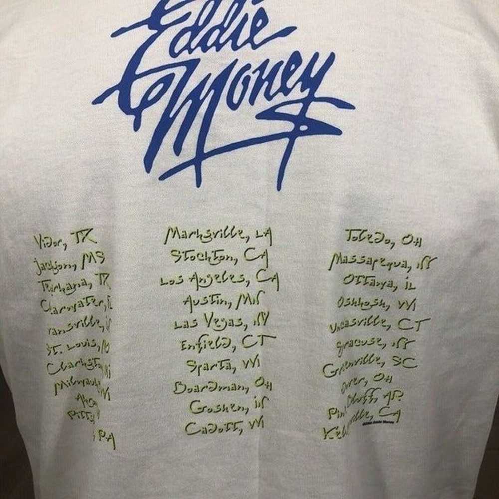 Vtg Y2K Eddie Money Concert T Shirt XL 2003 Doubl… - image 9
