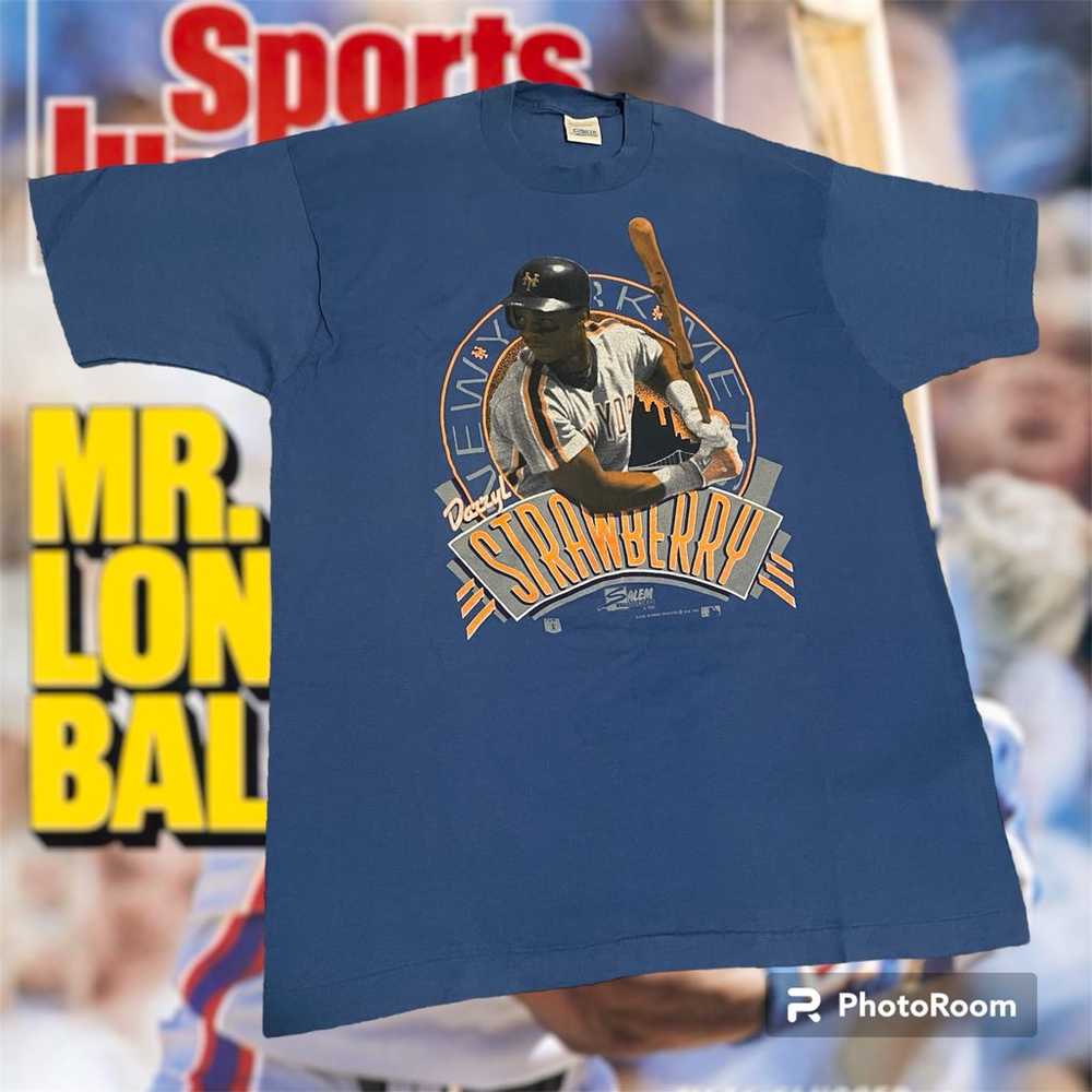 Vintage MLB 1990 Darryl Strawberry New York Mets … - image 1