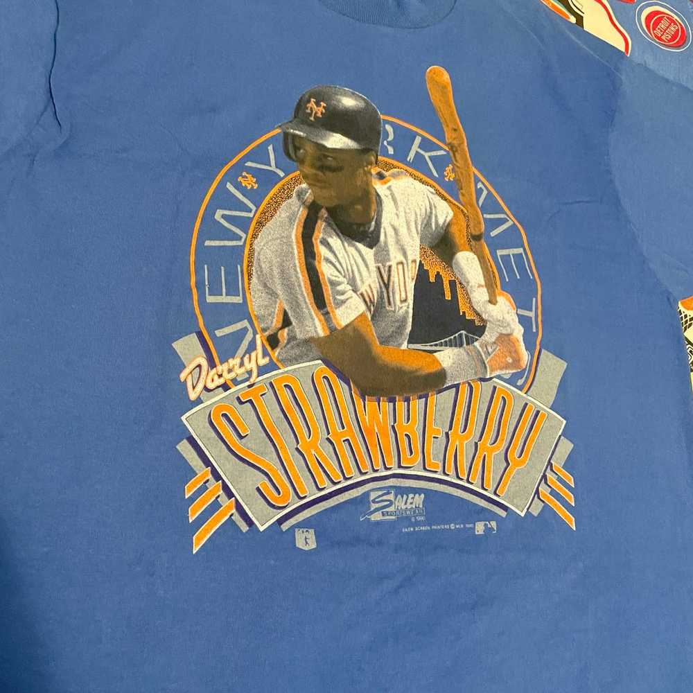 Vintage MLB 1990 Darryl Strawberry New York Mets … - image 2