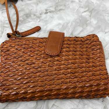 VILENCA HOLLAND Genuine Leather  Woven Wallet Clu… - image 1