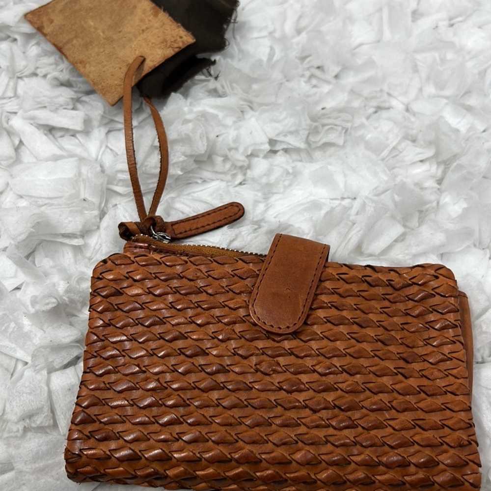 VILENCA HOLLAND Genuine Leather  Woven Wallet Clu… - image 2