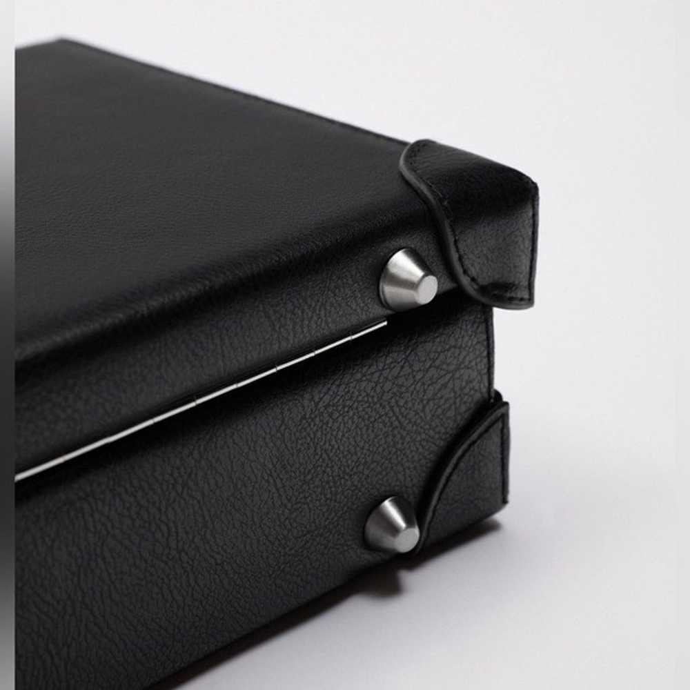 NWOT. Zara Black Rigid Crossbody Box Bag. - image 5