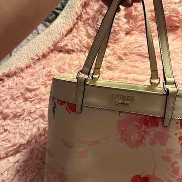 NEW GUESS Women's Mattia Quilted Chain Handles Bag Satchel Handbag Purse  -Rose | eBay