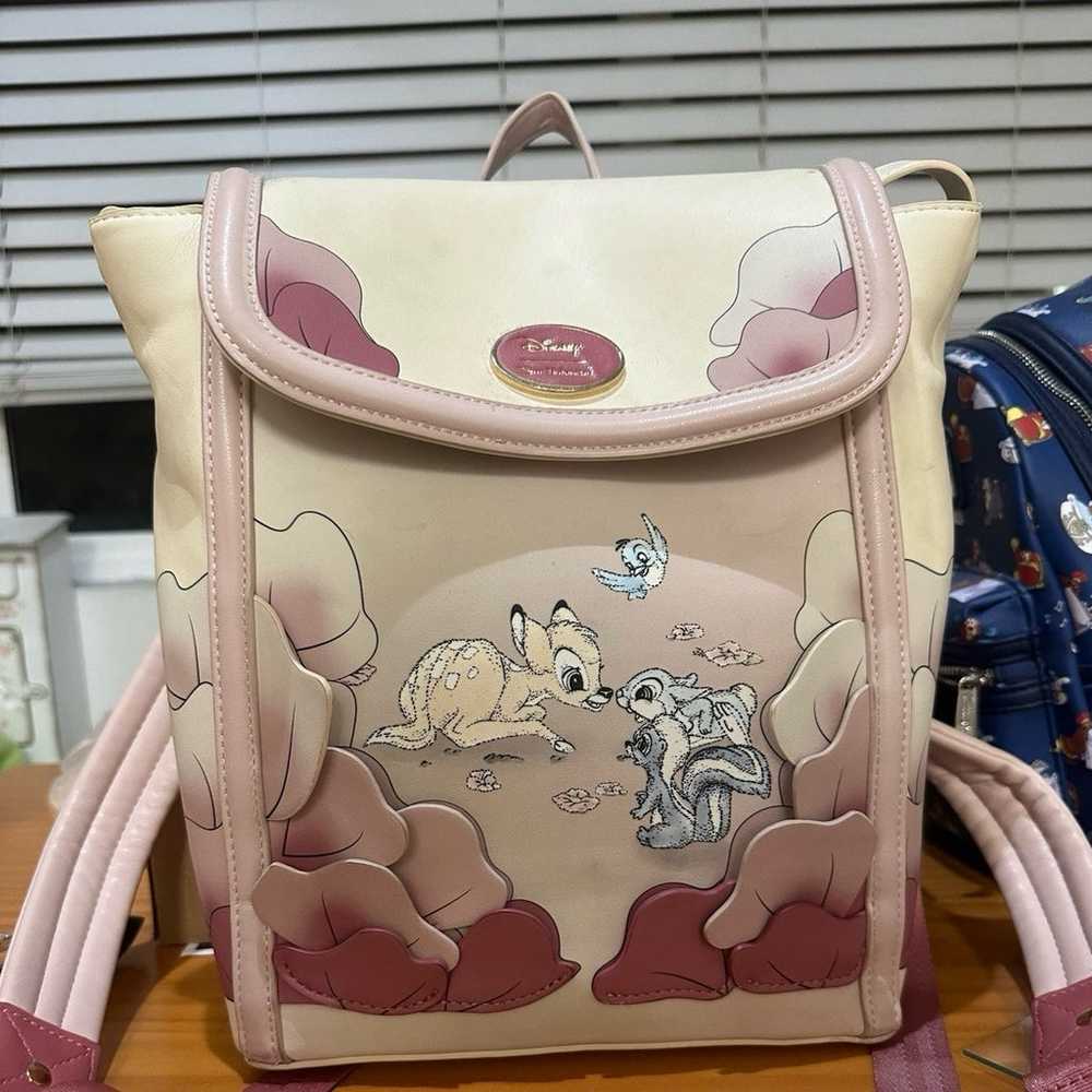 Her Universe Bambi Floral Pink satchel backpack - image 1