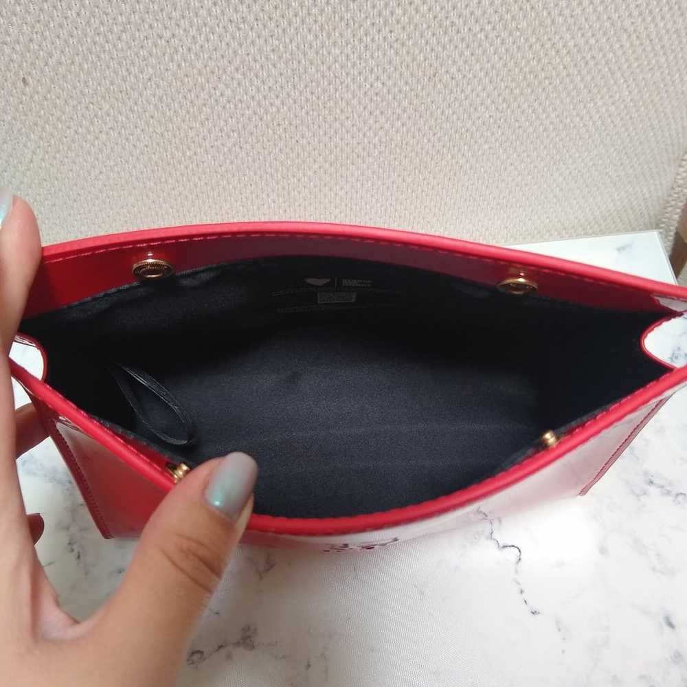 New Red YSL Beaute Patent Cosmetic Makeup Bag Clu… - image 7