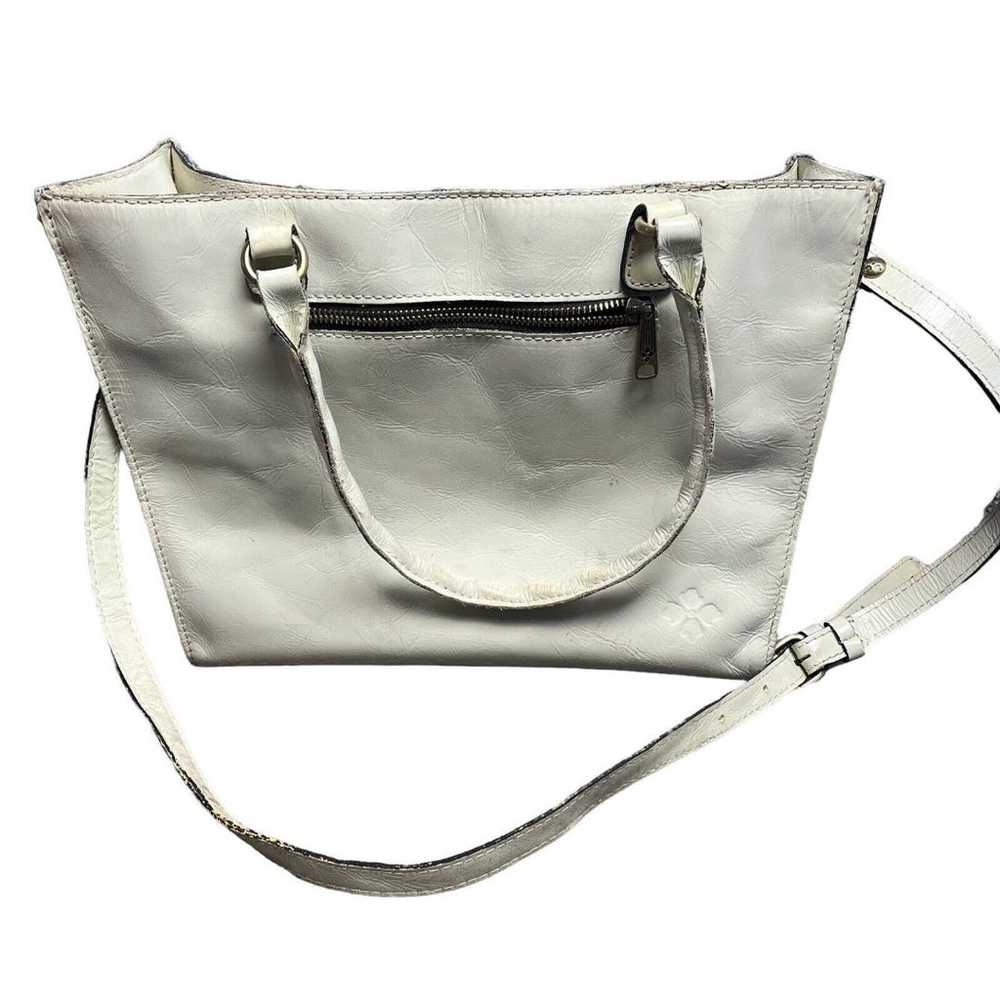 Patricia nash handbags Winter White Leather With … - image 6