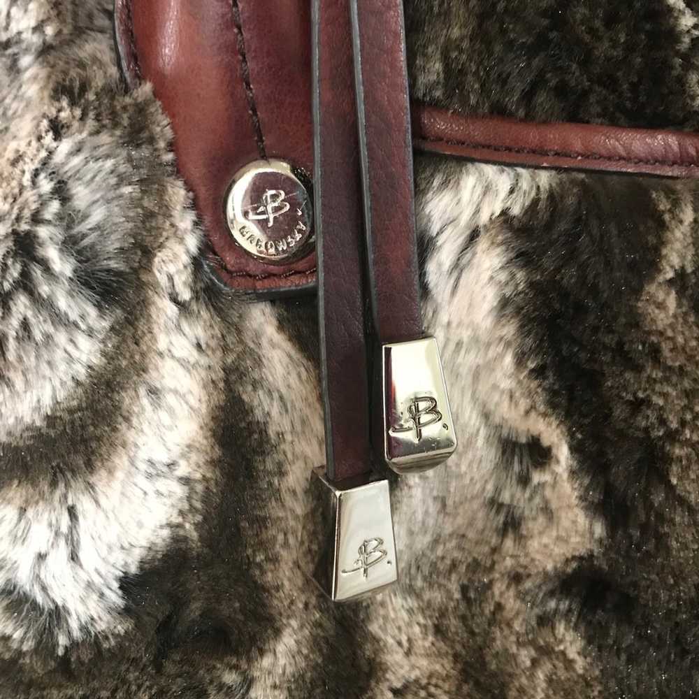b makowsky purse faux fur - image 8