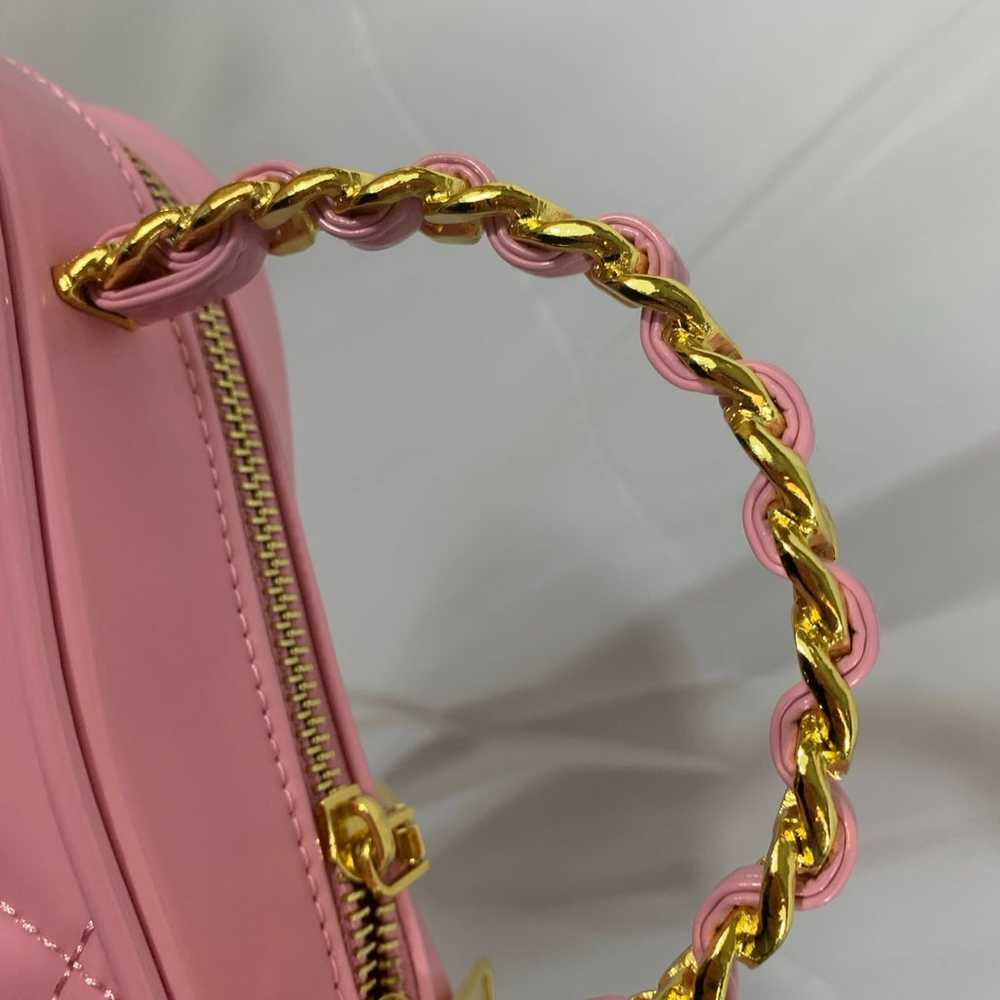 TRULY 2023 PINK QUILTED HEART SHAPED BAG W CHAIN … - image 7