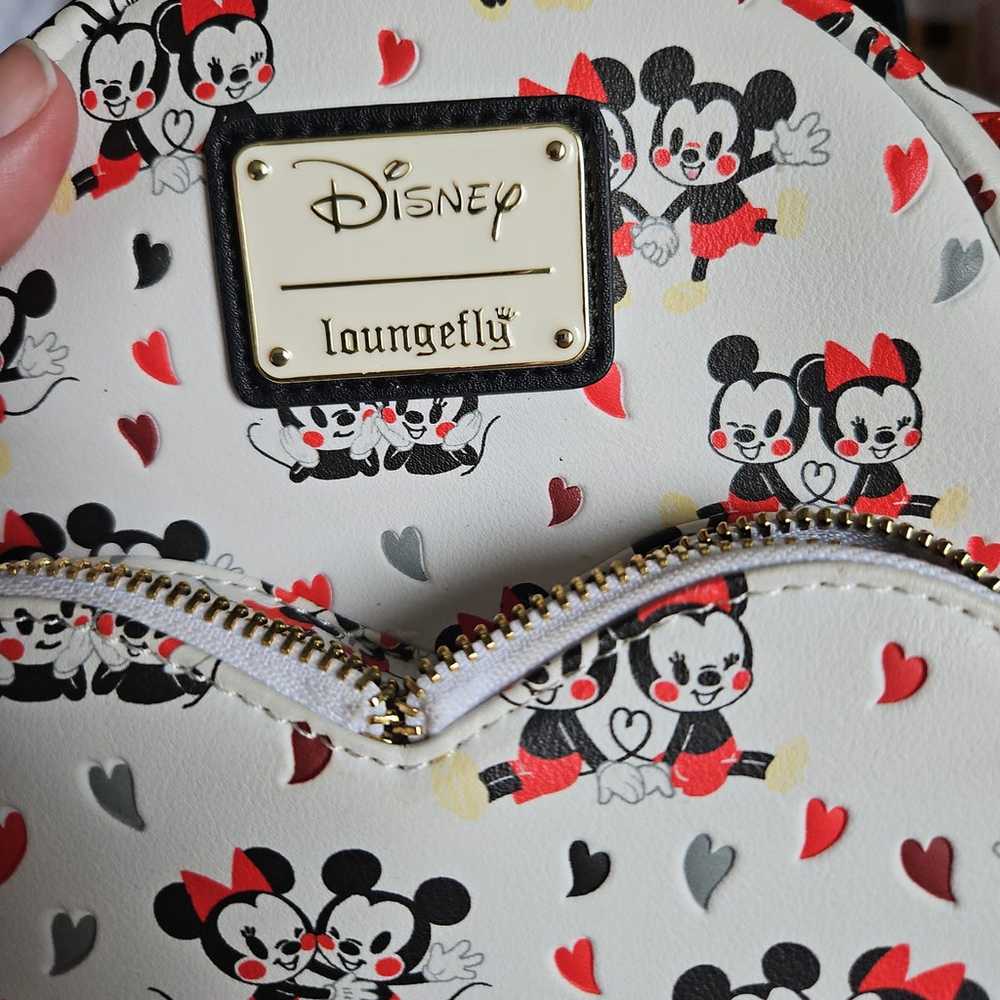 Disney Loungefly Mickey and Minnie Hearts - image 3