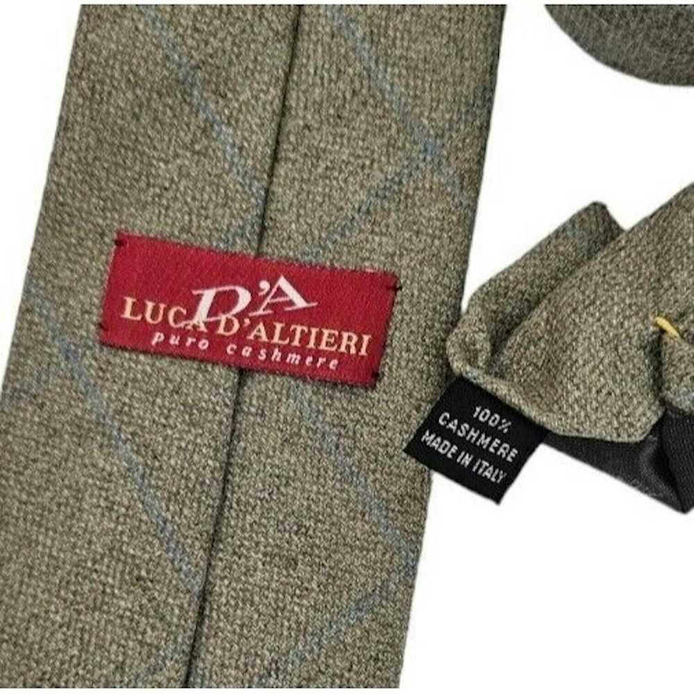 Designer LUCA D' ALTIERI Plaids & Checks Cashmere… - image 2