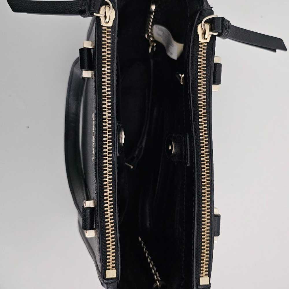 Kate Spade black leather crossbody open top - image 5