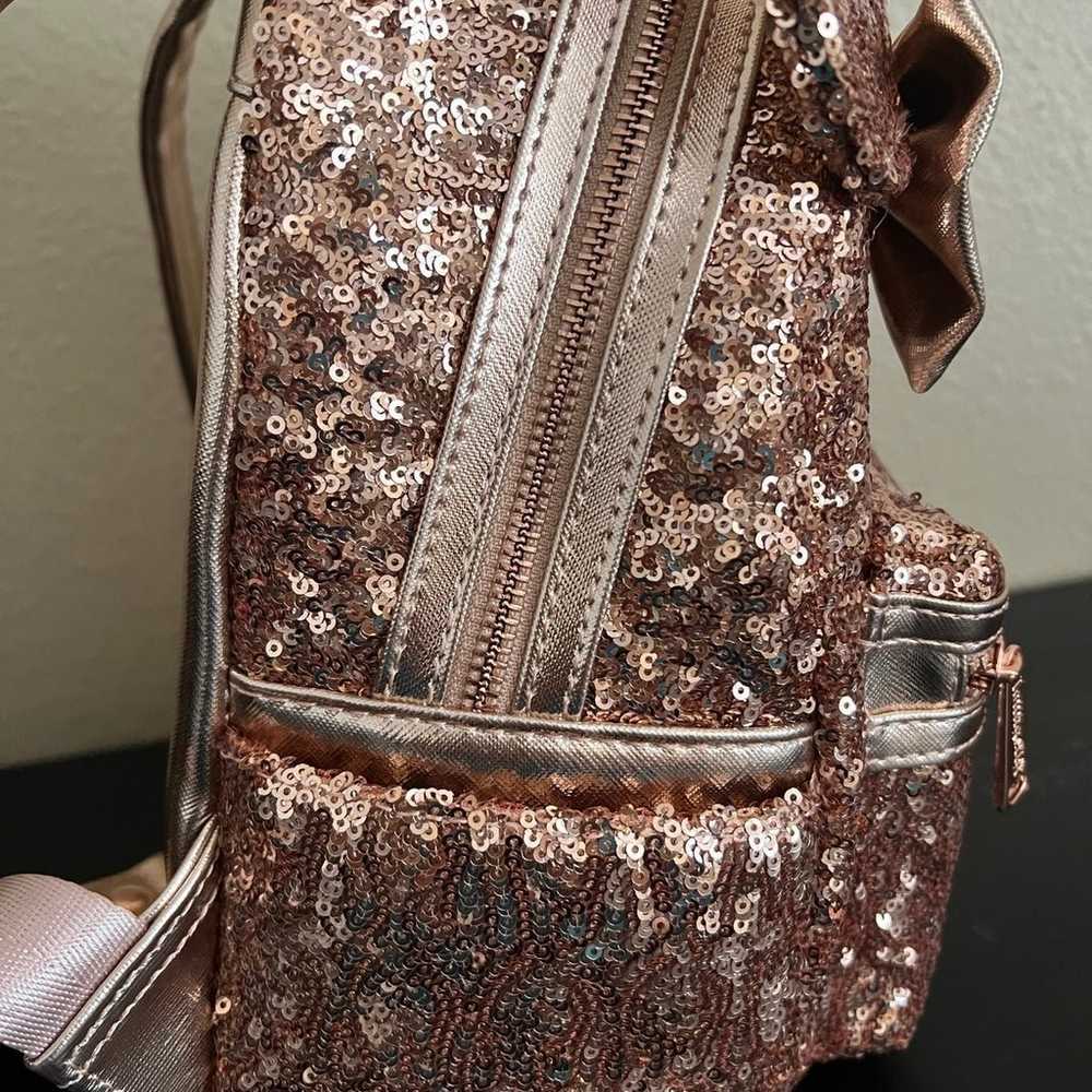 Disney Parks Loungefly Rose Gold Mini Backpack - image 4