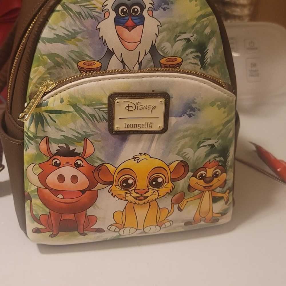 Loungefly Lion King African Floral Mini Backpack - image 1
