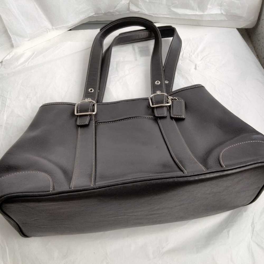Coach Hampton Black Leather purse 7588 Retro - image 12