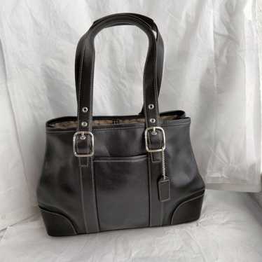 Coach Hampton Black Leather purse 7588 Retro - image 1