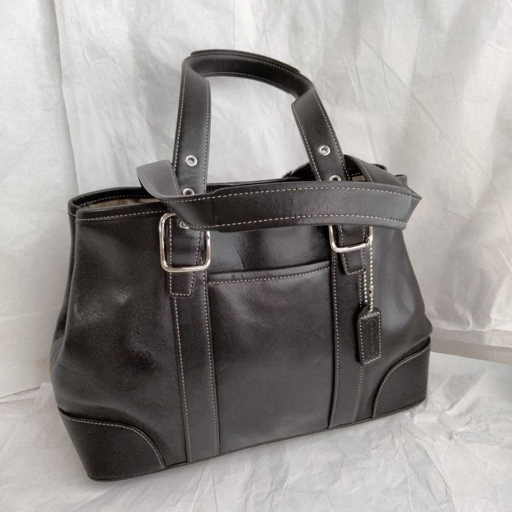 Coach Hampton Black Leather purse 7588 Retro - image 2