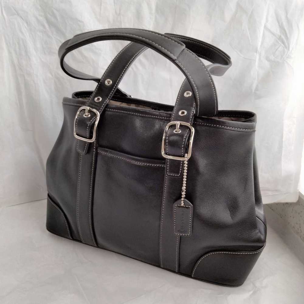 Coach Hampton Black Leather purse 7588 Retro - image 3