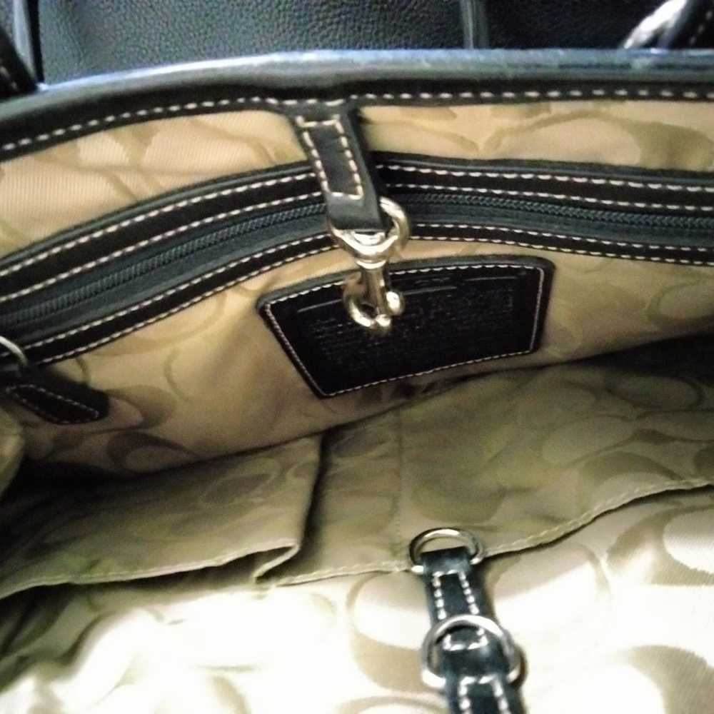 Coach Hampton Black Leather purse 7588 Retro - image 9