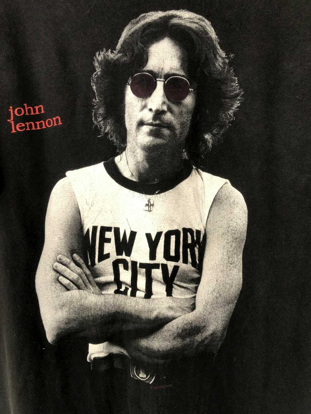 Band Tees × John Lennon × Vintage Vintage 90s Joh… - image 3