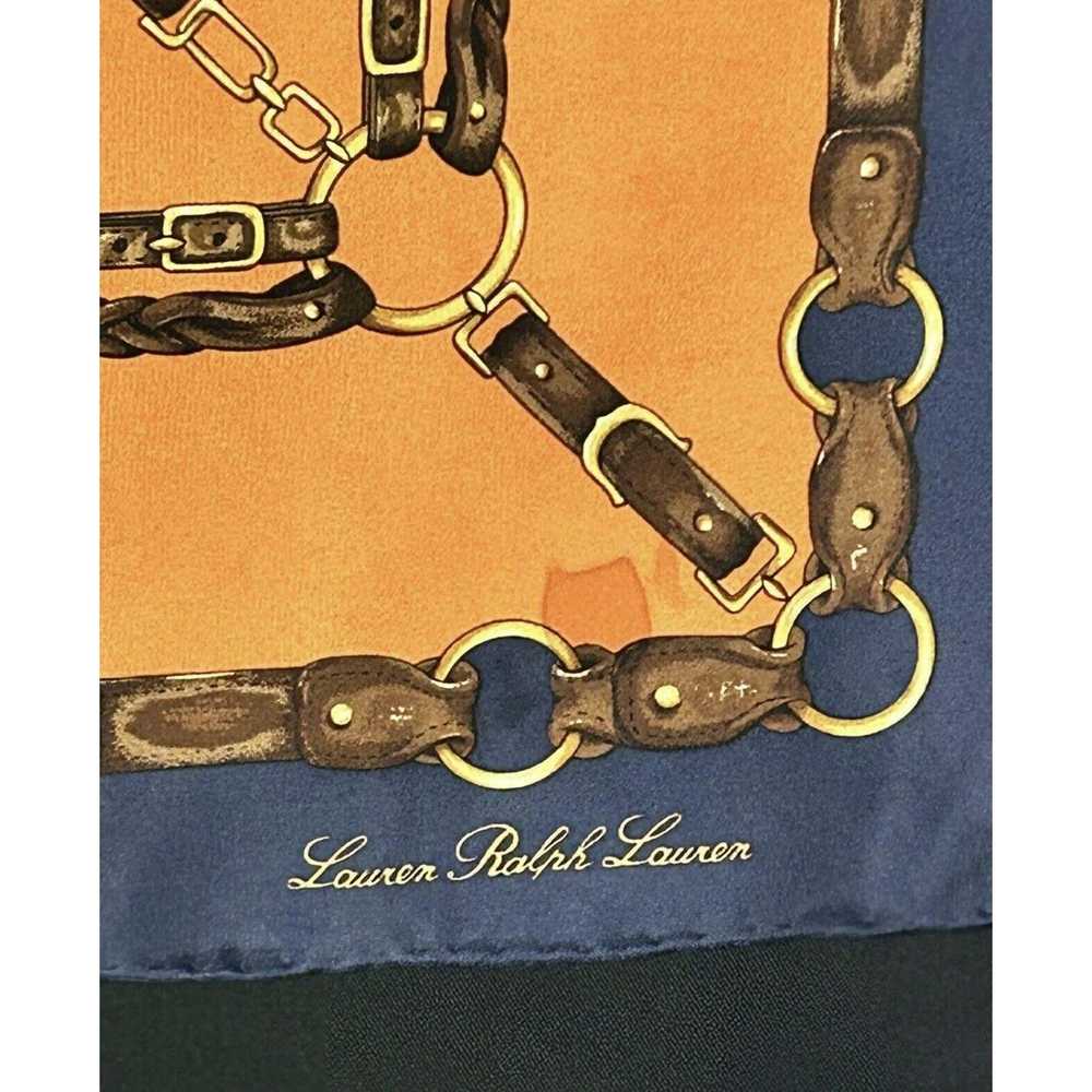 Ralph Lauren VTG RALPH LAUREN 100% Silk Equestria… - image 2