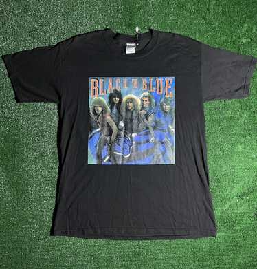 Band Tees × Gildan Black and Blue Band T-shirt 84… - image 1
