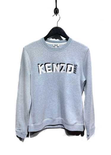 Kenzo Kenzo Baby Blue Embroidered Logo Sweatshirt