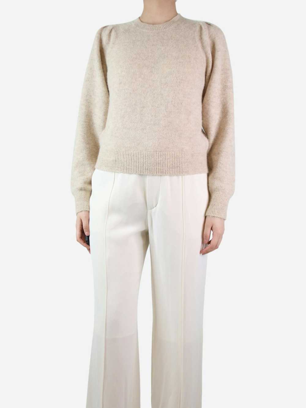 Isabel Marant Etoile Cream alpaca puff shoulder j… - image 3