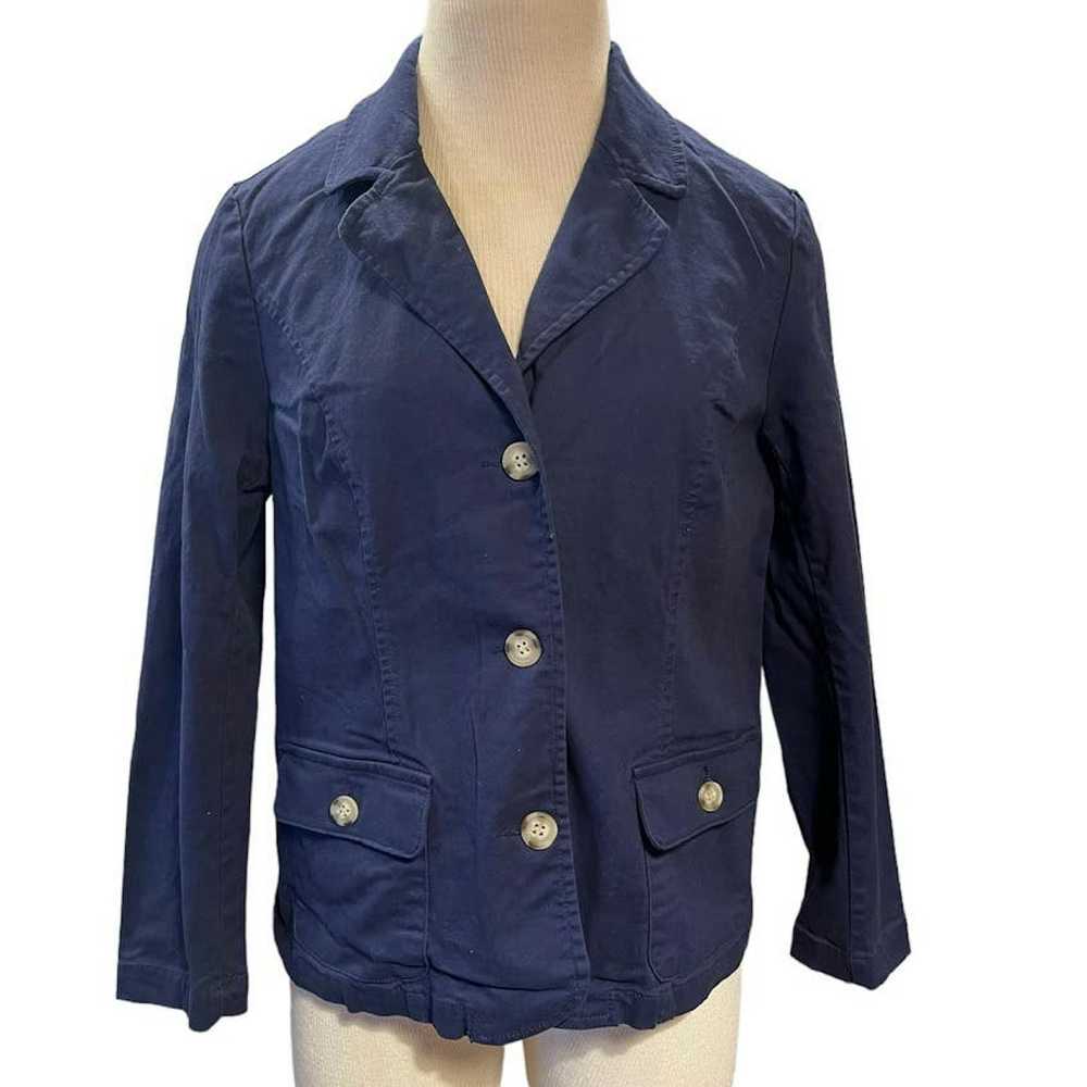 1 The TOG Shop Petites Blazer Jacket Size PM Navy… - image 1