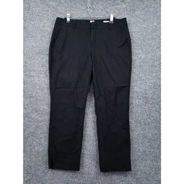 Gap Gap Pants Womens 10 Ankle Black Chino Mid-Ris… - image 1