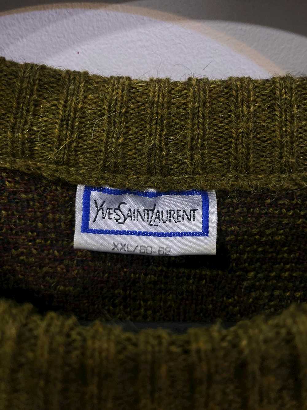 Vintage × Yves Saint Laurent Wool 90’s YSL Sweate… - image 2