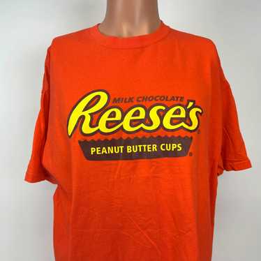 Gildan Reeses Peanut Butter Cups Logo T Shirt Vtg… - image 1
