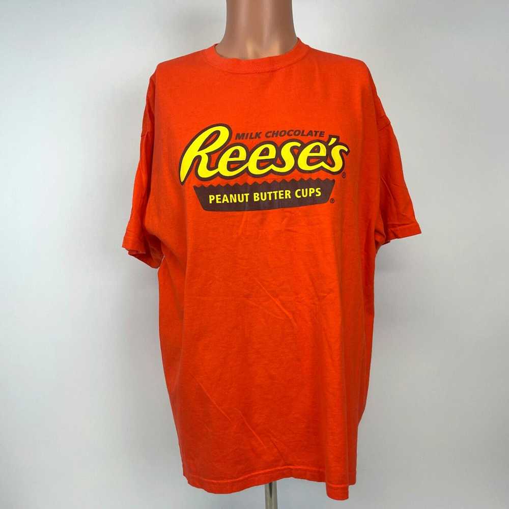 Gildan Reeses Peanut Butter Cups Logo T Shirt Vtg… - image 2