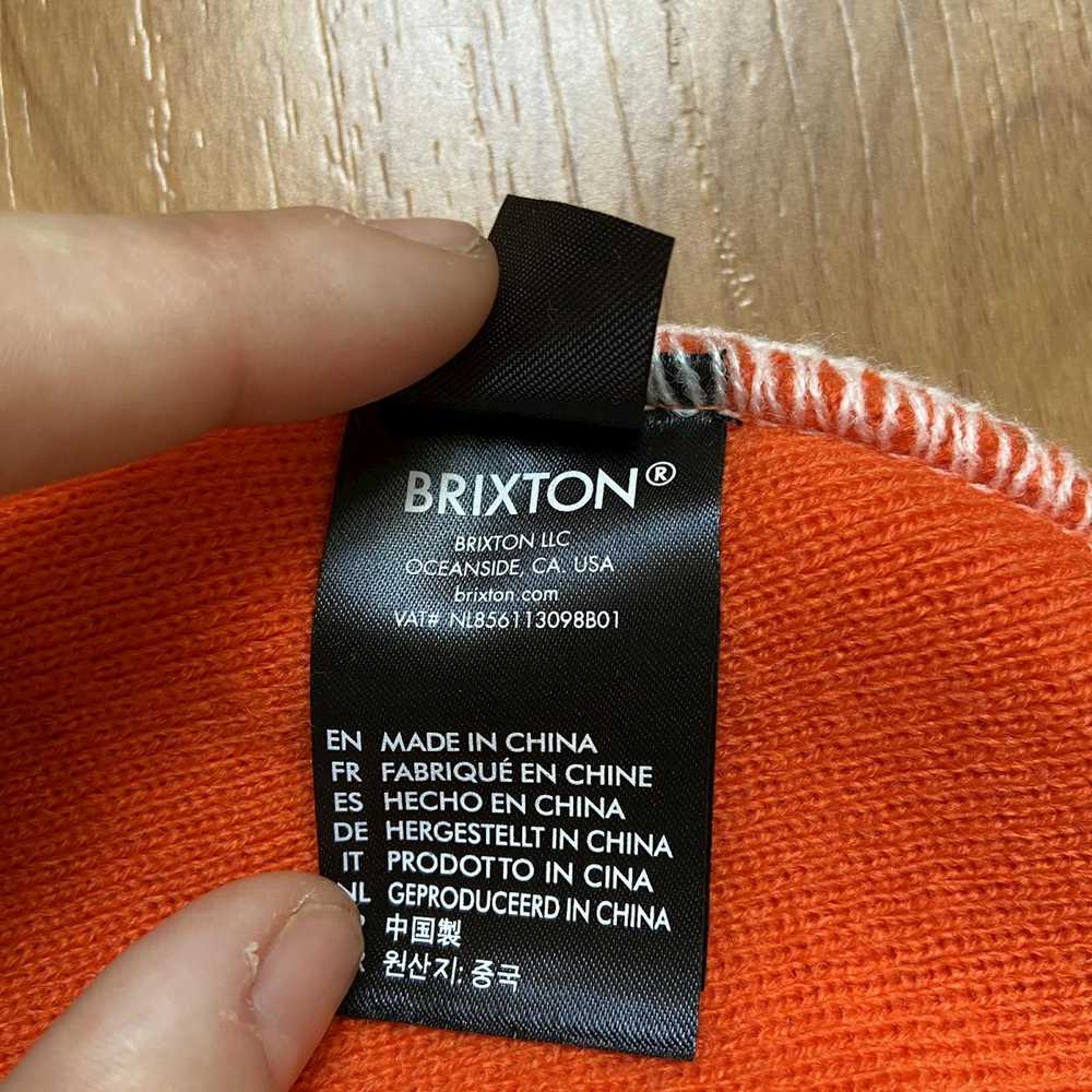 Brixton Brixton Men’s Brxtn Logo Orange Beanie On… - image 8