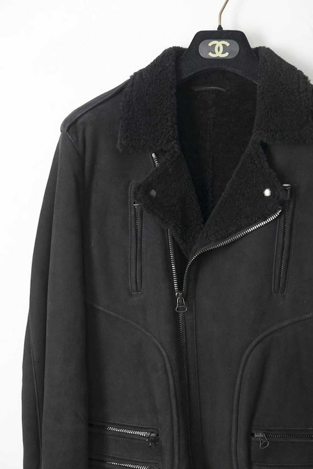 Balmain AW10 shearling perfecto leather jacket - image 2