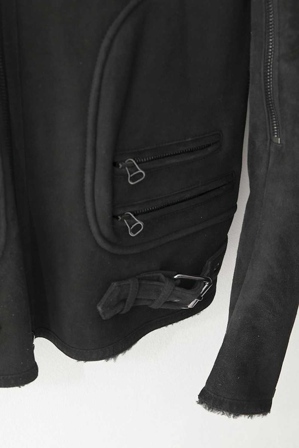 Balmain AW10 shearling perfecto leather jacket - image 3