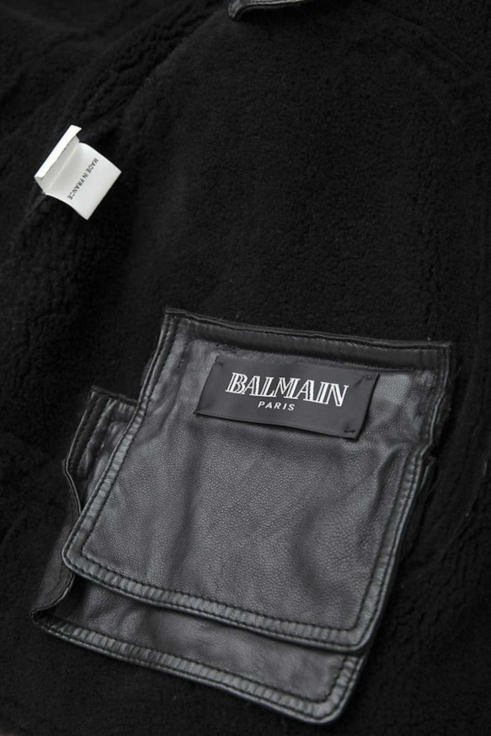 Balmain AW10 shearling perfecto leather jacket - image 6