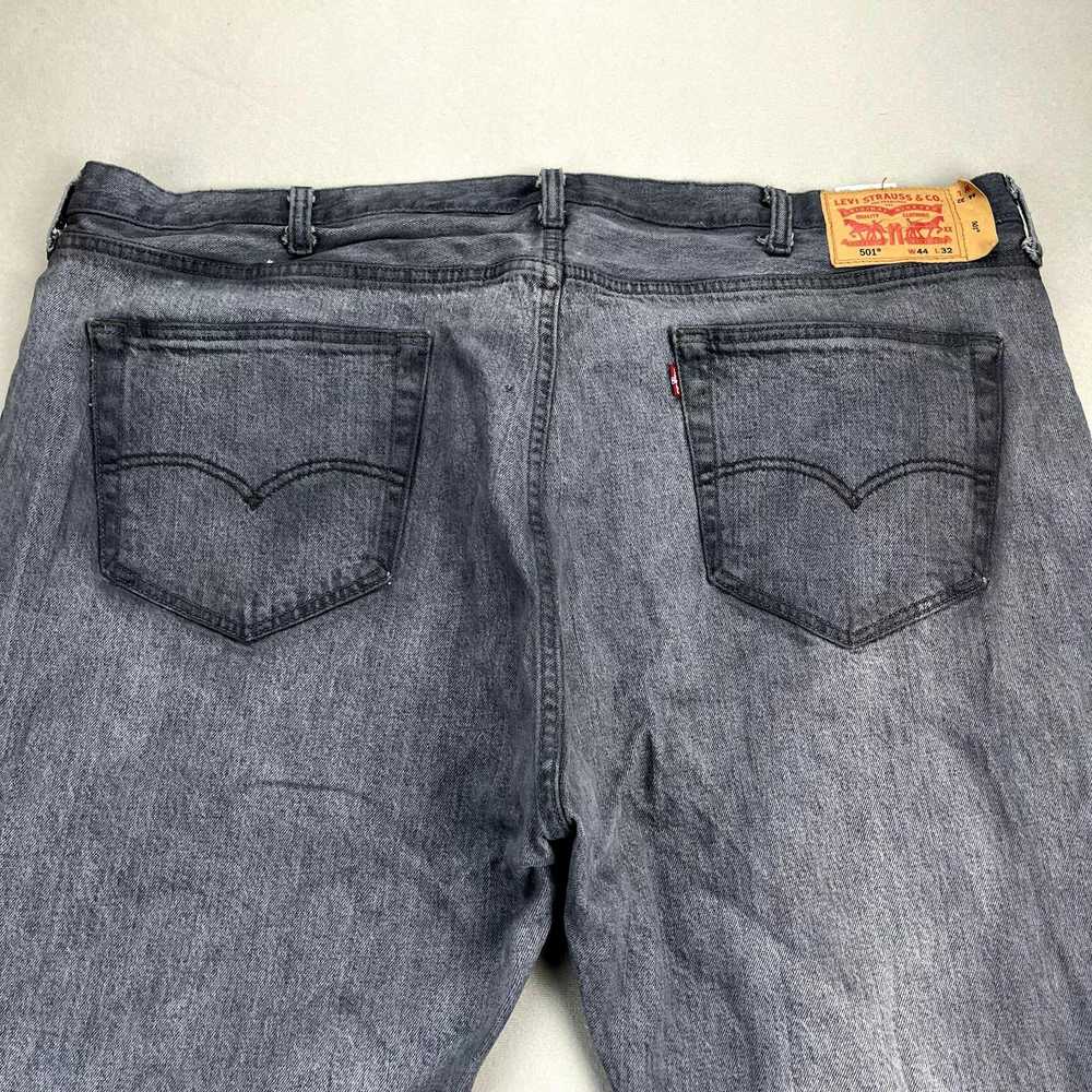 Levi's Levis 501 Jeans 44x32 Gray Denim Original … - image 2