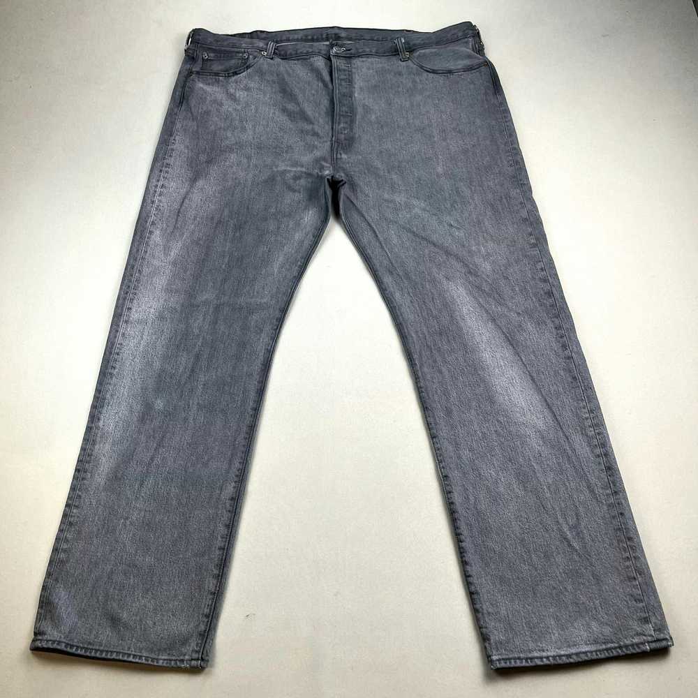 Levi's Levis 501 Jeans 44x32 Gray Denim Original … - image 4