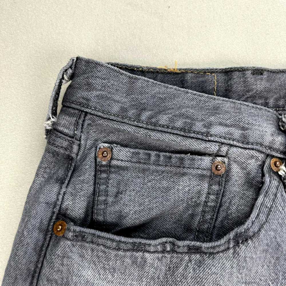 Levi's Levis 501 Jeans 44x32 Gray Denim Original … - image 6