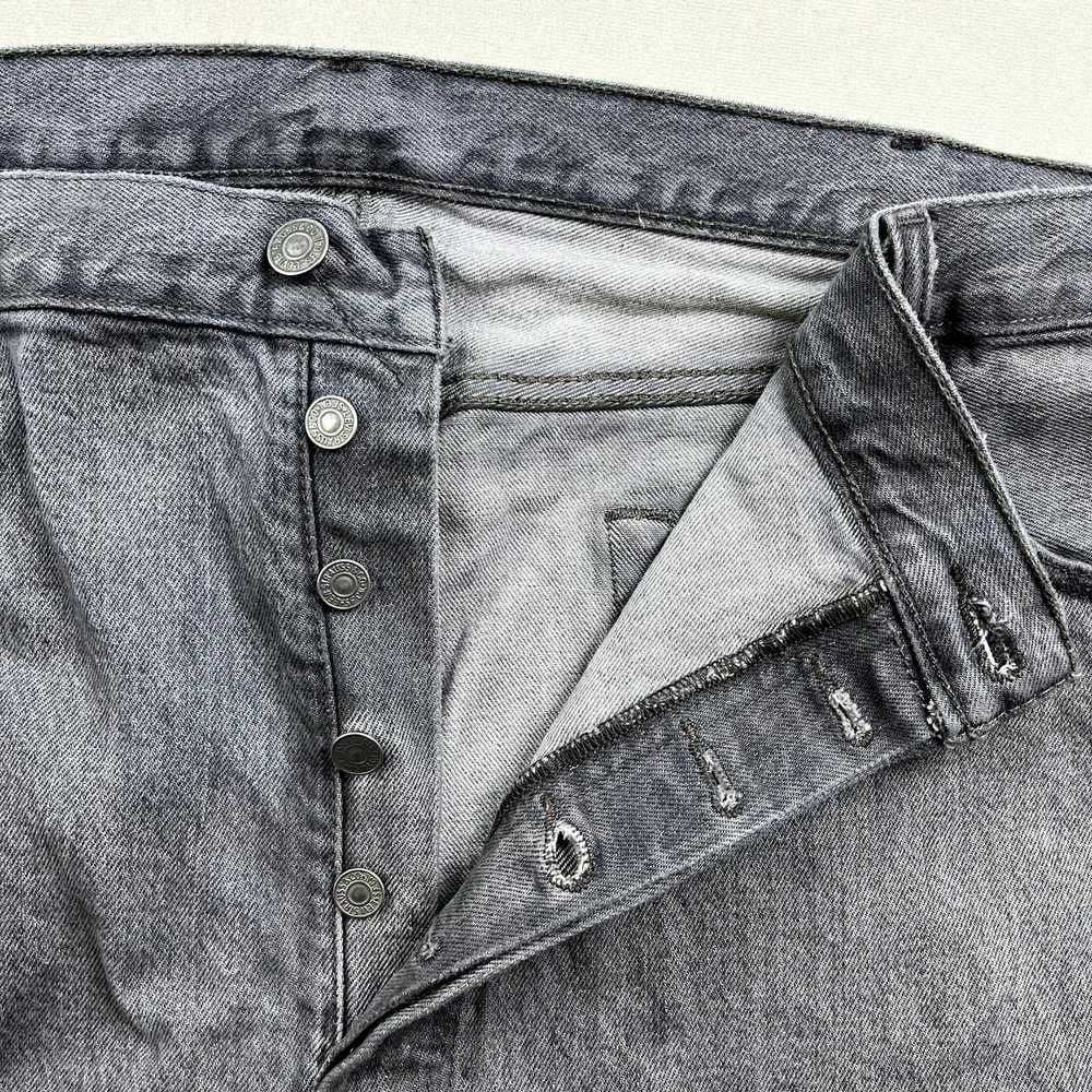 Levi's Levis 501 Jeans 44x32 Gray Denim Original … - image 7