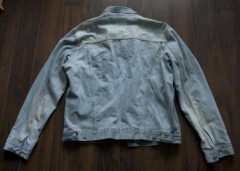 Gap × Streetwear Gap Denim Jacket Distressed Size… - image 5