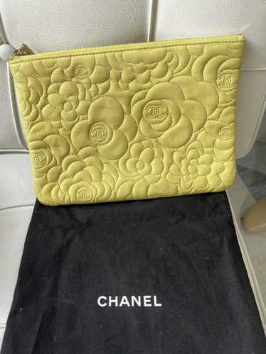 Chanel Chanel Camellia Stitched Flower Logo Leathe