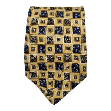 Bally BALLY Geometric Floral Silk Tie ITALY 59"/ … - image 1